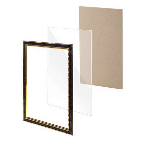  Рамка 30х40 см, пластик, багет 30 мм, brauberg "hit4", красное дерево с двойной позолотой, стекло, 391006 | Рамки для дипломов, сертификатов, грамот, фотографий