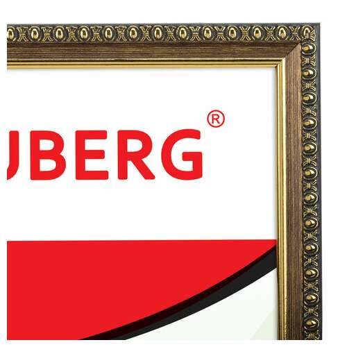  Рамка 21х30 см, пластик, багет 16 мм, brauberg "hit5", бронза с двойной позолотой, стекло, 391073 | Рамки для дипломов, сертификатов, грамот, фотографий