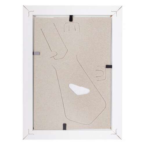  Рамка 10х15 см белая staff "grand", багет 18 мм, стекло, мдф, 391208 | Рамки для дипломов, сертификатов, грамот, фотографий