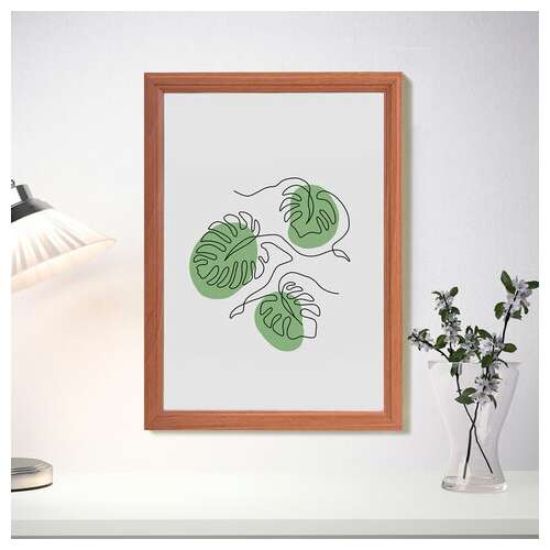  Рамка небьющаяся 21х30 см, мдф под дерево, багет 17 мм, светлое дерево, акриловый экран, staff "carven", 391213 | Рамки для дипломов, сертификатов, грамот, фотографий