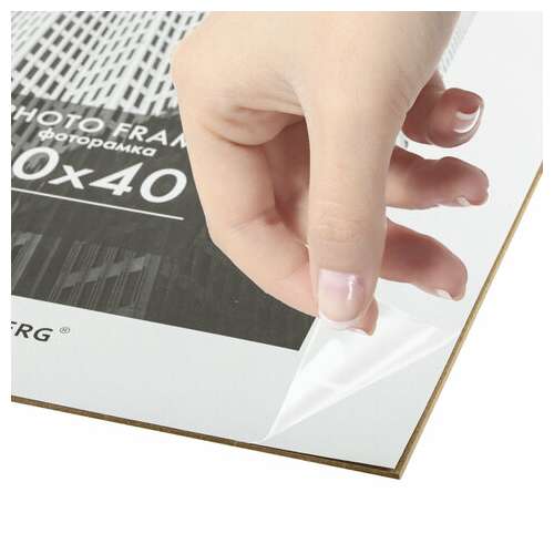  Рамка 30х40 см с паспарту 21х30 см небьющаяся, багет 20 мм, пластик, brauberg "new age", черная, 391277 | Рамки для дипломов, сертификатов, грамот, фотографий