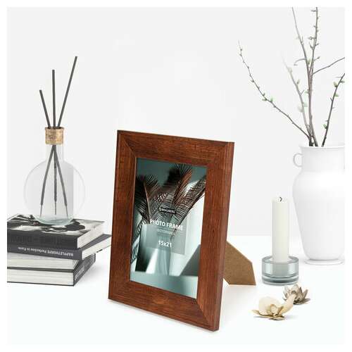  Рамка 15х21 см небьющаяся, багет 40 мм, мдф, brauberg "cardinal", цвет красное дерево, 391252 | Рамки для дипломов, сертификатов, грамот, фотографий