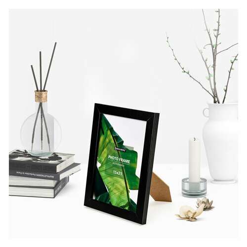  Рамка 15х21 см небьющаяся, багет 20 мм, мдф, brauberg "william", черная, 391267 | Рамки для дипломов, сертификатов, грамот, фотографий