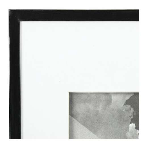  Рамка 21х30 см с паспарту 15х21 см небьющаяся, багет 5 мм, пластик, brauberg "smart", черная, 391280 | Рамки для дипломов, сертификатов, грамот, фотографий