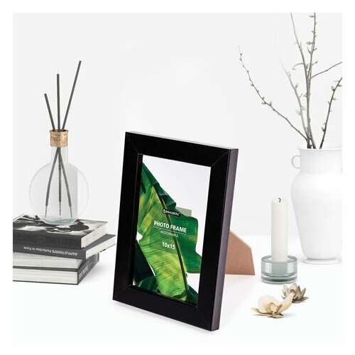  Рамка 10х15 см небьющаяся, багет 20 мм, мдф, brauberg "william", черная, 391266 | Рамки для дипломов, сертификатов, грамот, фотографий