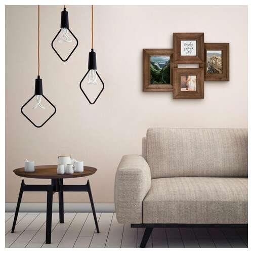 Рамка из мангового дерева brauberg loft quad, фото разного размера, стекло, 52х39 см, 391283  Рамка из мангового дерева brauberg loft quad, фото разного размера, стекло, 52х39 см, 391283 | Рамки для дипломов, сертификатов, грамот, фотографий