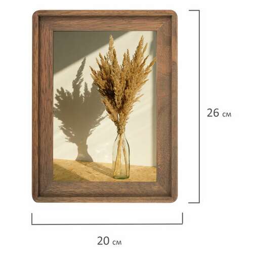  Рамка из мангового дерева brauberg loft ego, фото 15х21 см, стекло, 20х26 см, 391281 | Рамки для дипломов, сертификатов, грамот, фотографий