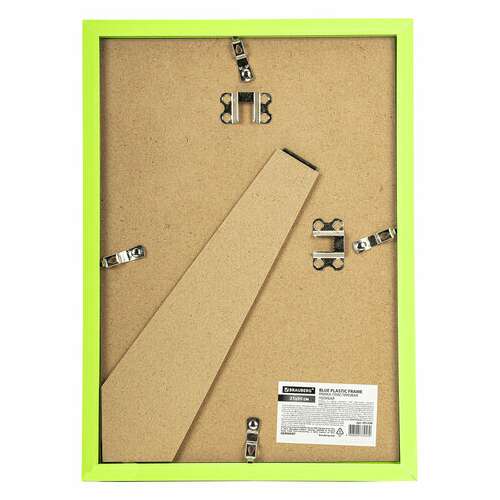  Рамка 21х30 см небьющаяся, багет 17,5 мм, пластик, brauberg "colorful", салатовая, 391244 | Рамки для дипломов, сертификатов, грамот, фотографий