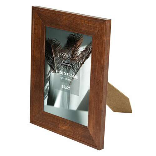  Рамка 15х21 см небьющаяся, багет 40 мм, мдф, brauberg "cardinal", цвет красное дерево, 391252 | Рамки для дипломов, сертификатов, грамот, фотографий