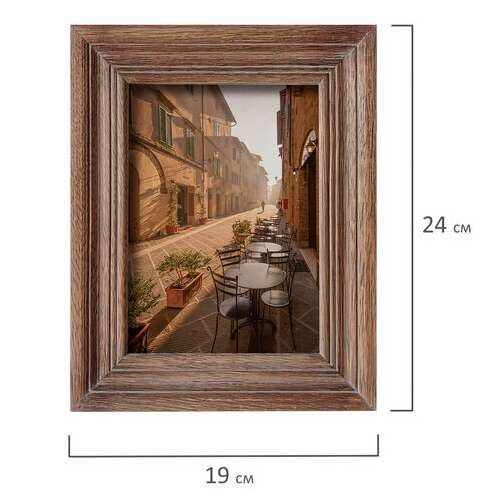  Рамка из мангового дерева brauberg loft el clasico, фото 13х18 см, стекло, 19х24 см, 391286 | Рамки для дипломов, сертификатов, грамот, фотографий