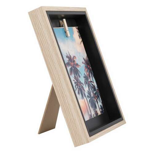  Рамка из мдф brauberg loft black box, фото 13х18 см, с прищепкой, 20х25 см, 391290 | Рамки для дипломов, сертификатов, грамот, фотографий