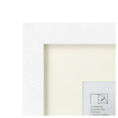  Рамка 30х40 см с паспарту 21х30 см, небьющаяся, багет 26 мм, мдф, brauberg "ambassador", белая, 391368 | Рамки для дипломов, сертификатов, грамот, фотографий