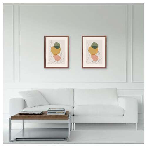  Рамка 30х40 см небьющаяся, багет 17 мм, мдф под дерево, staff "carven", цвет мокко, 391321 | Рамки для дипломов, сертификатов, грамот, фотографий