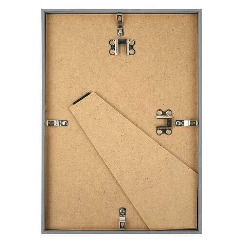  Рамка 21х30 см серебристая, пластик, багет 8 мм, brauberg "slim", плотный задник с ножкой, акриловый экран, 391316 | Рамки для дипломов, сертификатов, грамот, фотографий