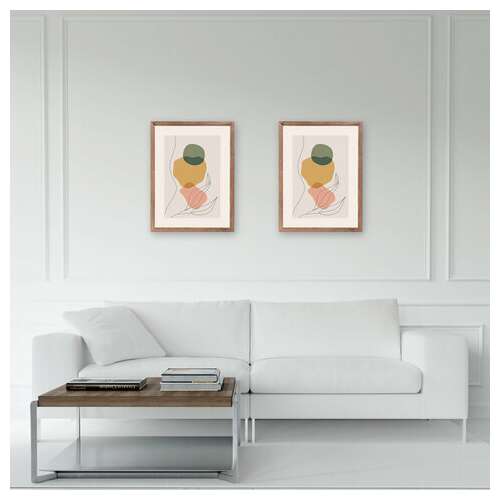  Рамка 30х40 см небьющаяся, комплект 2 шт., багет 17 мм, мдф под дерево, staff "carven", цвет мокко, 391326 | Рамки для дипломов, сертификатов, грамот, фотографий