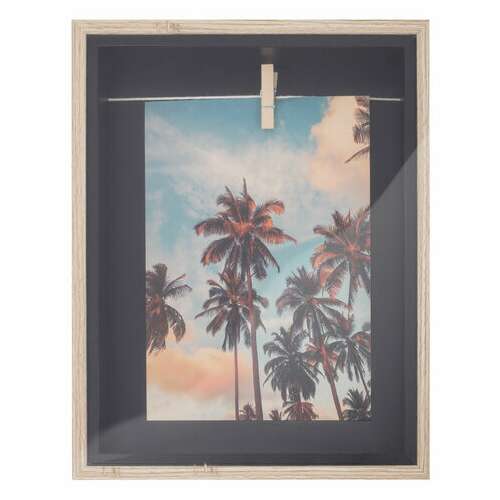  Рамка из мдф brauberg loft black box, фото 13х18 см, с прищепкой, 20х25 см, 391290 | Рамки для дипломов, сертификатов, грамот, фотографий