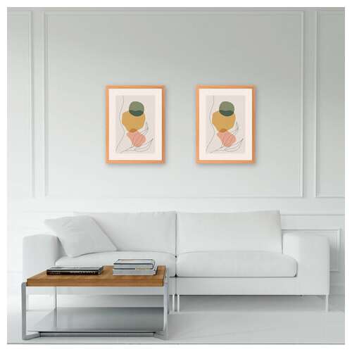  Рамка 30х40 см небьющаяся, комплект 2 шт., багет 17 мм, мдф под дерево, staff "carven", цвет светлое дерево, 391327 | Рамки для дипломов, сертификатов, грамот, фотографий