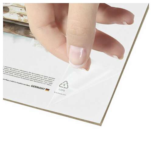  Рамка 30х40 см небьющаяся, багет 20 мм пластик, brauberg "hit3", цвет темный орех с позолотой, 391384 | Рамки для дипломов, сертификатов, грамот, фотографий