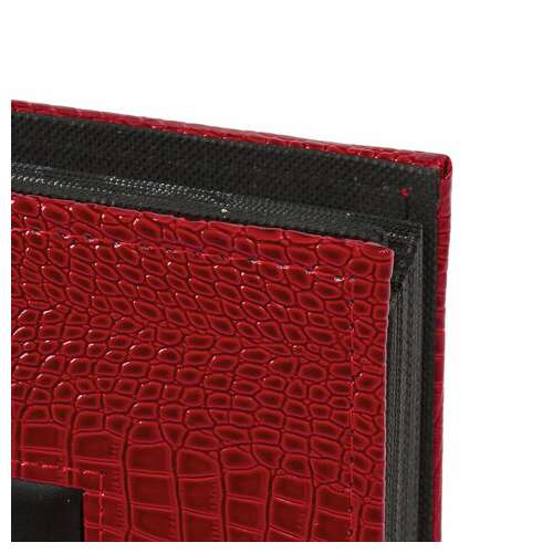  Фотоальбом brauberg на 500 фотографий 10х15 см, обложка под кожу крокодила, рамка для фото, красный, 390714 | Фотоальбомы