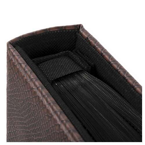  Фотоальбом brauberg на 500 фотографий 10х15 см, обложка под кожу рептилии, рамка для фото, бокс, коричневый, 390680 | Фотоальбомы