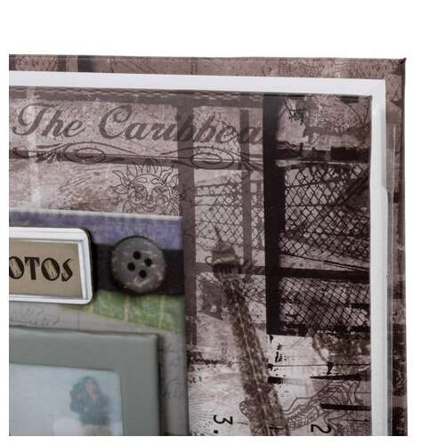  Фотоальбом brauberg на 200 фотографий 10х15 см, твердая обложка, "путешествие", бокс, коричневый, 390672 | Фотоальбомы