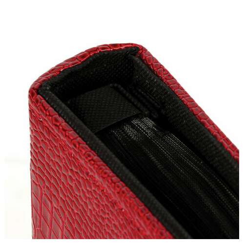  Фотоальбом brauberg на 500 фотографий 10х15 см, обложка под кожу крокодила, рамка для фото, красный, 390714 | Фотоальбомы