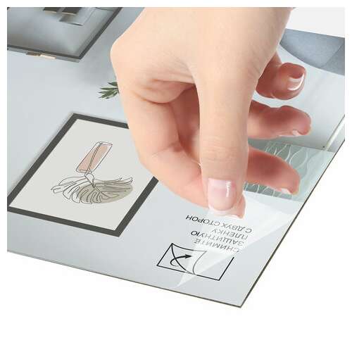  Рамка 30х40 см небьющаяся, комплект 2 штуки, багет 21 мм, мдф, brauberg "idea", черная, 391395 | Рамки для дипломов, сертификатов, грамот, фотографий