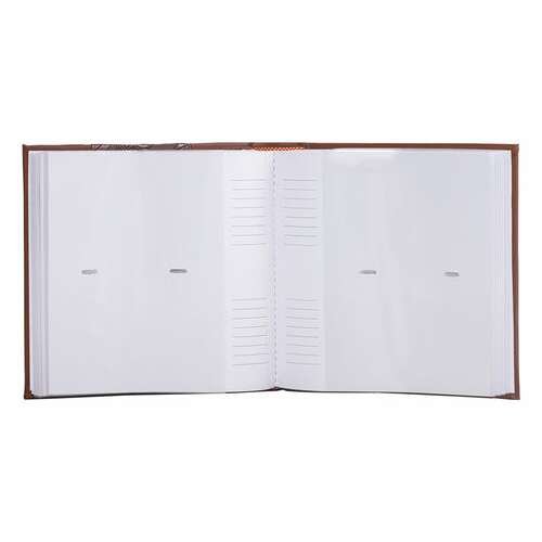  Фотоальбом brauberg на 200 фото 10х15 см, под кожу (комбинированную), бумажные страницы, бокс, коричневый, 390483 | Фотоальбомы