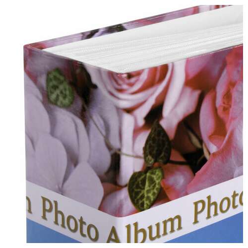  Фотоальбом brauberg на 304 фотографии 10х15 см, твердая обложка, "романтика", голубой с розовым, 390675 | Фотоальбомы