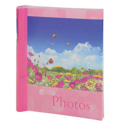  Фотоальбом brauberg на 20 магнитных листов, 23х28 см, "дивный луг", розовый, 390686 | Фотоальбомы