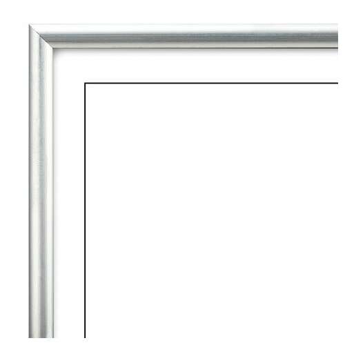  Рамка 21х30 см со стеклом, багет 8 мм, металл, brauberg "blade", серебристая, 391385 | Рамки для дипломов, сертификатов, грамот, фотографий