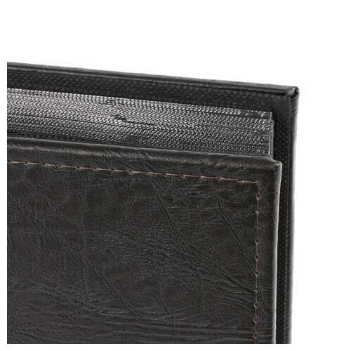  Фотоальбом brauberg на 200 фото 10х15 см, под фактурную кожу, индивидуальный бокс, тёмно-коричневый, 391116 | Фотоальбомы