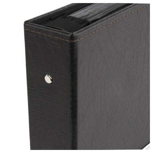  Фотоальбом brauberg на 200 фото 10х15 см, под фактурную кожу, индивидуальный бокс, тёмно-коричневый, 391116 | Фотоальбомы