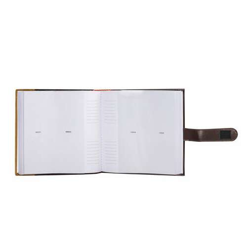  Фотоальбом brauberg на 200 фото 10х15 см, под гладкую кожу, бумажные страницы, застежка, темно-коричневый, 390479 | Фотоальбомы