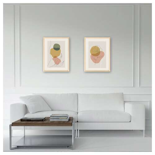  Рамка 30х40 см небьющаяся, комплект 2 штуки, багет 12 мм, дерево, brauberg "woodray", цвет натуральный, 391389 | Рамки для дипломов, сертификатов, грамот, фотографий