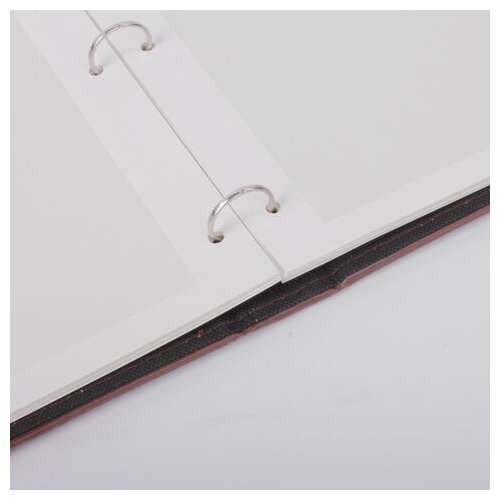  Фотоальбом brauberg на 20 магнитных листов, 23х28 см, под гладкую кожу, на кольцах, коричневый, 390492 | Фотоальбомы