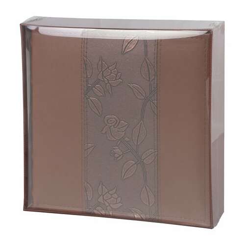  Фотоальбом brauberg на 200 фото 10х15 см, под кожу (комбинированную), бумажные страницы, бокс, коричневый, 390483 | Фотоальбомы