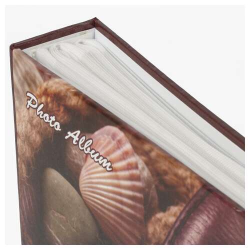  Фотоальбом brauberg на 200 фотографий 10х15 см, твердая обложка, "часы", коричневый, 390667 | Фотоальбомы