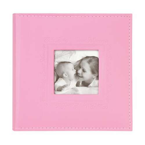  Фотоальбом brauberg "cute baby" на 200 фото 10х15 см, под кожу, бумажные страницы, бокс, розовый, 391141 | Фотоальбомы