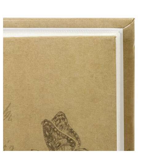  Фотоальбом brauberg "бабочка, крафт" на 200 фото 10х15 см, твердая обложка, термосварка, 391164 | Фотоальбомы