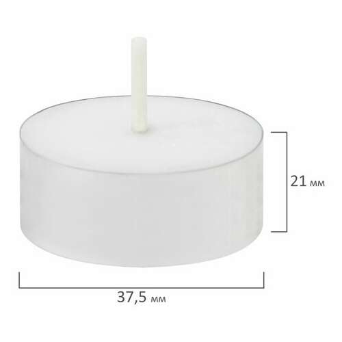  Свечи чайные maxi life, до 8 часов горения, вес 21 г, комплект 10шт., в гильзе, laima, 609201 | Свечи чайные