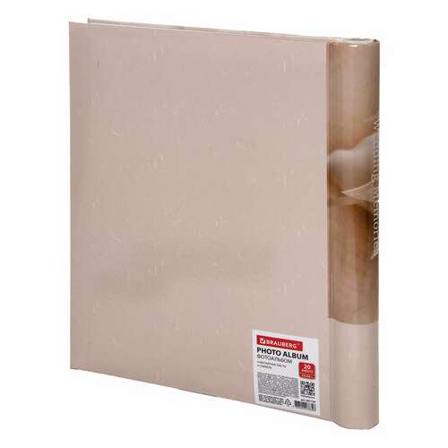  Фотоальбом brauberg свадебный "наша свадьба" 20 магнитных листов, 23х28 см, спираль, 391154 | Фотоальбомы