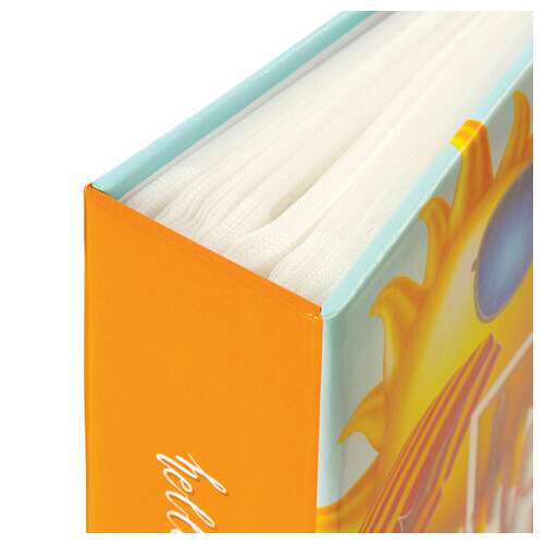  Фотоальбом brauberg "здравствуй, лето" на 200 фото 10х15 см, твердая обложка, термосварка, 391170 | Фотоальбомы