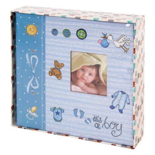 Фотоальбом brauberg "it's a boy" на 200 фото 10х15 см, твердая обложка, бумажные страницы, бокс, голубой, 391146  Фотоальбом brauberg "it's a boy" на 200 фото 10х15 см, твердая обложка, бумажные страницы, бокс, голубой, 391146 | Фотоальбомы