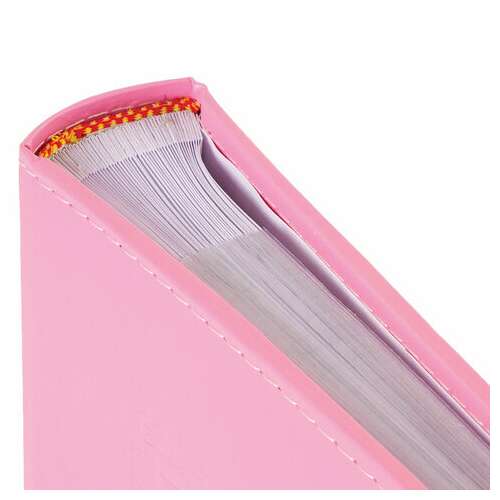  Фотоальбом brauberg "cute baby" на 200 фото 10х15 см, под кожу, бумажные страницы, бокс, розовый, 391141 | Фотоальбомы