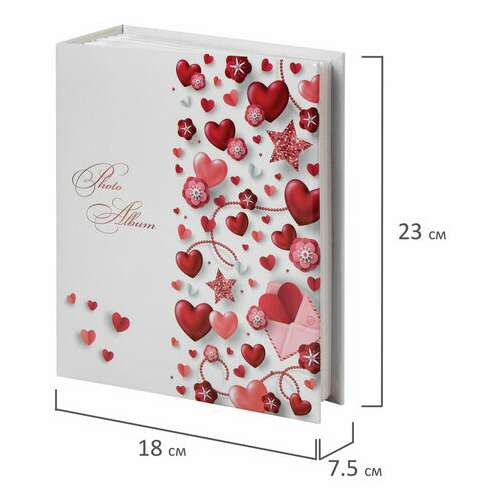  Фотоальбом brauberg "любовные истории" на 304 фото 10х15см, твердая обложка, термосклейка, 391159 | Фотоальбомы