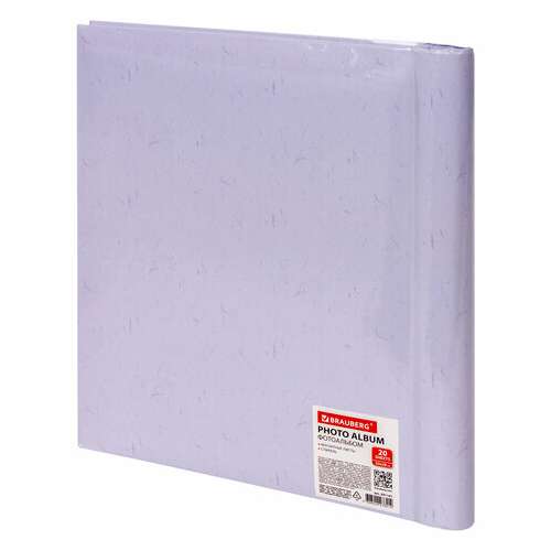  Фотоальбом brauberg "фотоаппарат" 20 магнитных листов, 23х28 см, спираль, 391161 | Фотоальбомы