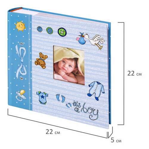 Фотоальбом brauberg "it's a boy" на 200 фото 10х15 см, твердая обложка, бумажные страницы, бокс, голубой, 391146  Фотоальбом brauberg "it's a boy" на 200 фото 10х15 см, твердая обложка, бумажные страницы, бокс, голубой, 391146 | Фотоальбомы