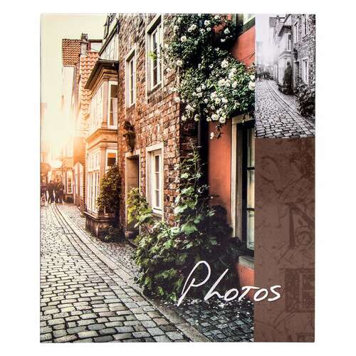  Фотоальбом brauberg "итальянские улочки" на 304 фото 10х15 см, твердая обложка, термосклейка, 391167 | Фотоальбомы