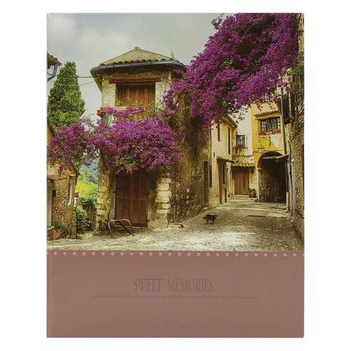 Фотоальбом brauberg "цветущая улица" на 200 фото 10х15 см, твердая обложка, термосварка, 391163 | Фотоальбомы